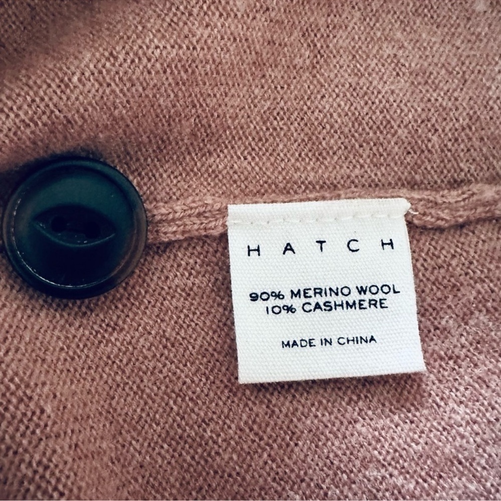 HATCH THE LOU DRESS ROSEWOOD CASHMERE BLEND SWEATER DRESS SIZE P - Picture 14 of 14